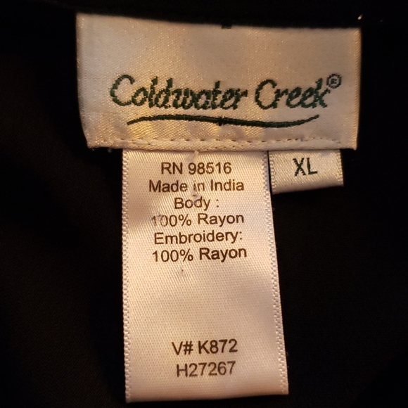 Coldwater Creek embroidered blouse - Picture 5 of 6